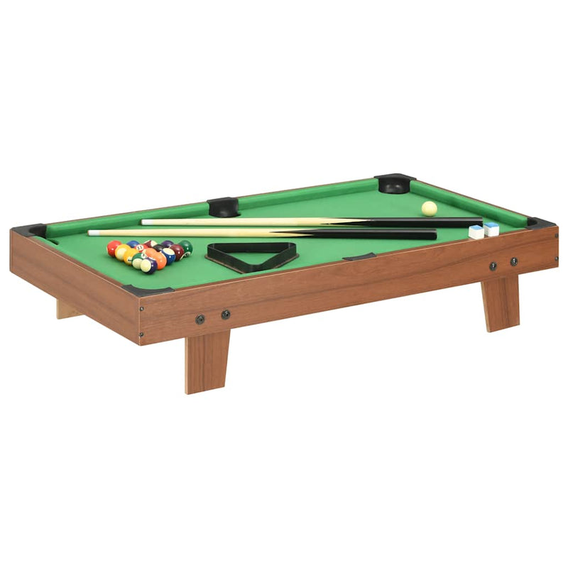 Vidaxl Minipool Tabla 3 pies 92x52x19 cm de marrón y verde