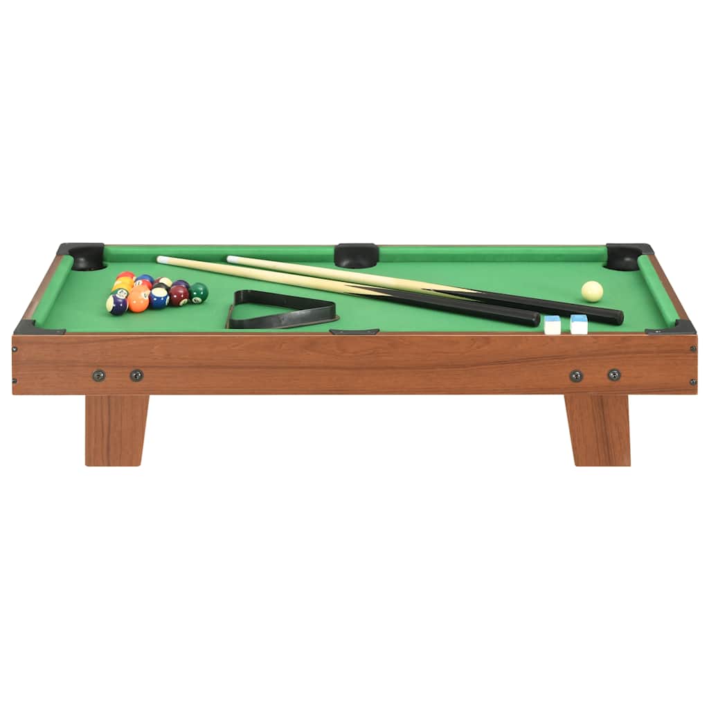 Vidaxl Minipool Tabella 3 piedi 92x52x19 cm marrone e verde