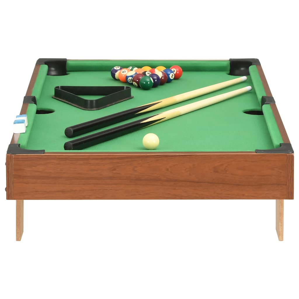 Vidaxl Minipool Tabella 3 piedi 92x52x19 cm marrone e verde
