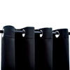 Blackout della tenda Vidaxl con anelli di metallo 290x245 cm nero