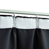 Cortinas Vidaxl Blackout con ganchos 2 PCS 140x245 cm Negro