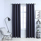 Tende oscuranti Vidaxx con anelli 2 pz 140x175 cm antracite