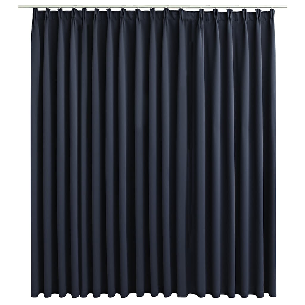 Blackout de cortina de Vidaxl con ganchos 290x245 cm antracita