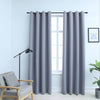Cortina Vidaxl condenado con anillos de metal 2 ST 140x225 cm de gris