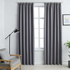 Cortinas Vidaxl Blackout con ganchos 2 PCS 140x245 cm Gray