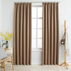 Tende oscuranti Vidaxx con ganci 2 pz 140x175 cm tortora