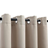 Curta di Vidaxl Dannocchia con anelli di metallo 2 ST 140x245 cm beige