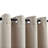 Curta di Vidaxl Dannocchia con anelli di metallo 290x245 cm beige