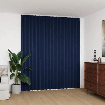 Vidaxl Cortina condenada con ganchos 290x245 cm azul