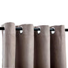 Canderiera Vidaxl Darning con anelli di metallo 2 ST 140x225 cm Taupe
