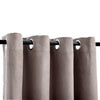 Cortina Vidaxl condenado con anillos de metal 2 ST 140x245 CM Taupe