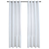 Cortinas de Vidaxl oscureciendo con anillos 2 ST 140x225 cm Off -White