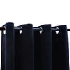 Vidaxl Curtain Blackout con anelli 2 St 140x225 cm Velvet Nero