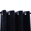 Vidaxl Curtain Blackout con anelli 2 St 140x245 cm Velvet Nero