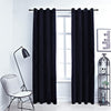 Vidaxl Curtain Blackout con anelli 2 St 140x245 cm Velvet Nero