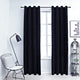 Vidaxl Curtain Blackout con anelli 2 St 140x245 cm Velvet Nero