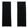 Vidaxl tende blackout 2 m con ganci 140x175 cm di velluto nero