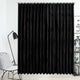 Blackout de cortina de Vidaxl con ganchos 290x245 cm Velvet Negro