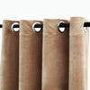 Vidaxl Curtain Danning con anelli 2 St 140x225 cm Velvet beige