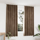Cortinas de Vidaxl apagada 2 sts con ganchos 140x175 cm de terciopelo beige