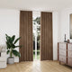 Cortinas de Vidaxl apagada 2 sts con ganchos 140x245 cm de terciopelo beige