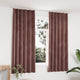 Tende vidaxl blackout 2 m con ganci 140x175 cm di velluto rosa