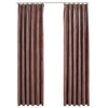 Vidaxl gordijnen verduisterend 2 st met haken 140x245 cm fluweel roze