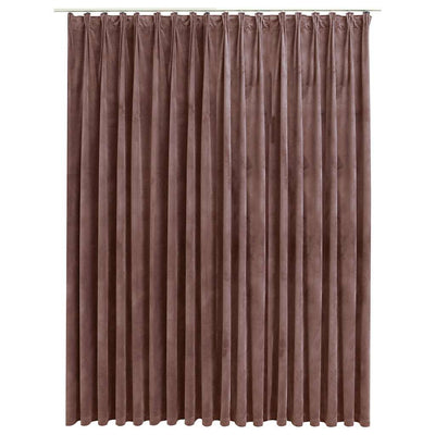 Vidaxl Cortina condenada con ganchos 290x245 cm Velvet Antigua Pink