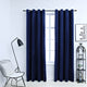 Blackout de cortina de Vidaxl con anillos 2 ST 140x245 CM Velvet Blue