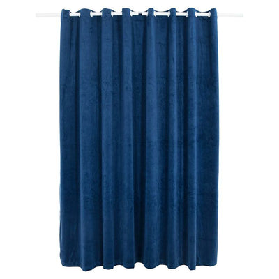 Vidaxl Cortina condenada con anillos 290x245 cm Velvet Blue