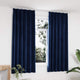 Vidaxl tende blackout 2 m con ganci 140x175 cm di velluto blu