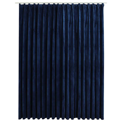 Blackout de cortina Vidaxl con ganchos 290x245 cm Velvet Blue