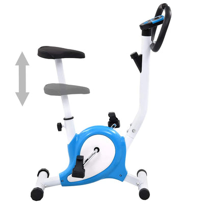 Bicicleta de ejercicio Vidaxl con resistencia a los neumáticos azul