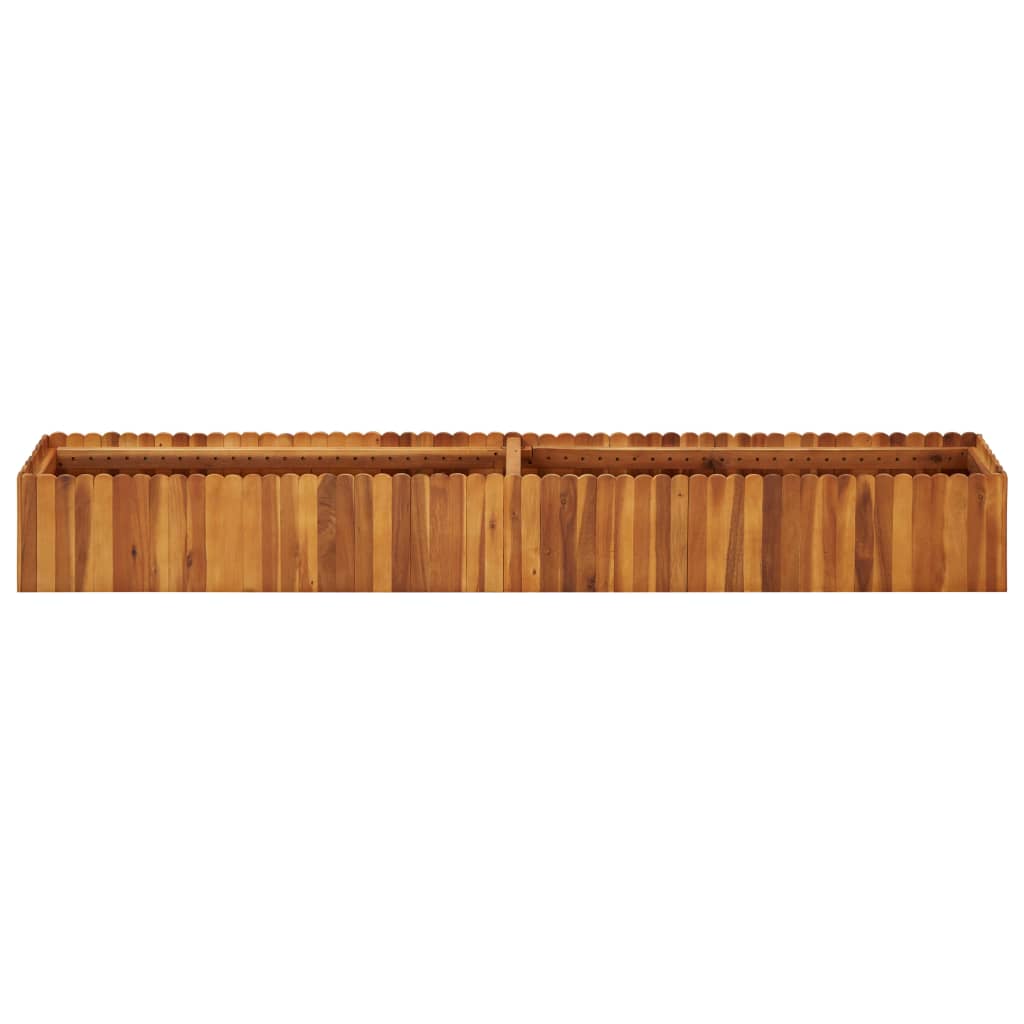 Vidaxl Planter recaudó 200x30x25 cm sólido acaciahout