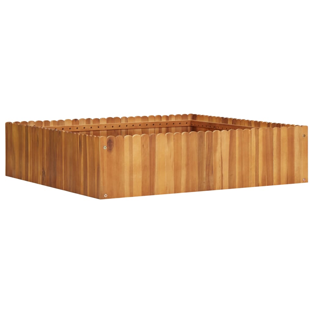 Vidaxl Planning Box recaudado 100x100x25 cm sólido acaciahout