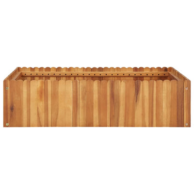 Casella di pianificazione Vidaxl raccolta 100x100x25 cm Acaciahout solido