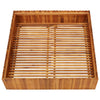 Vidaxl Planning Box recaudado 100x100x25 cm sólido acaciahout