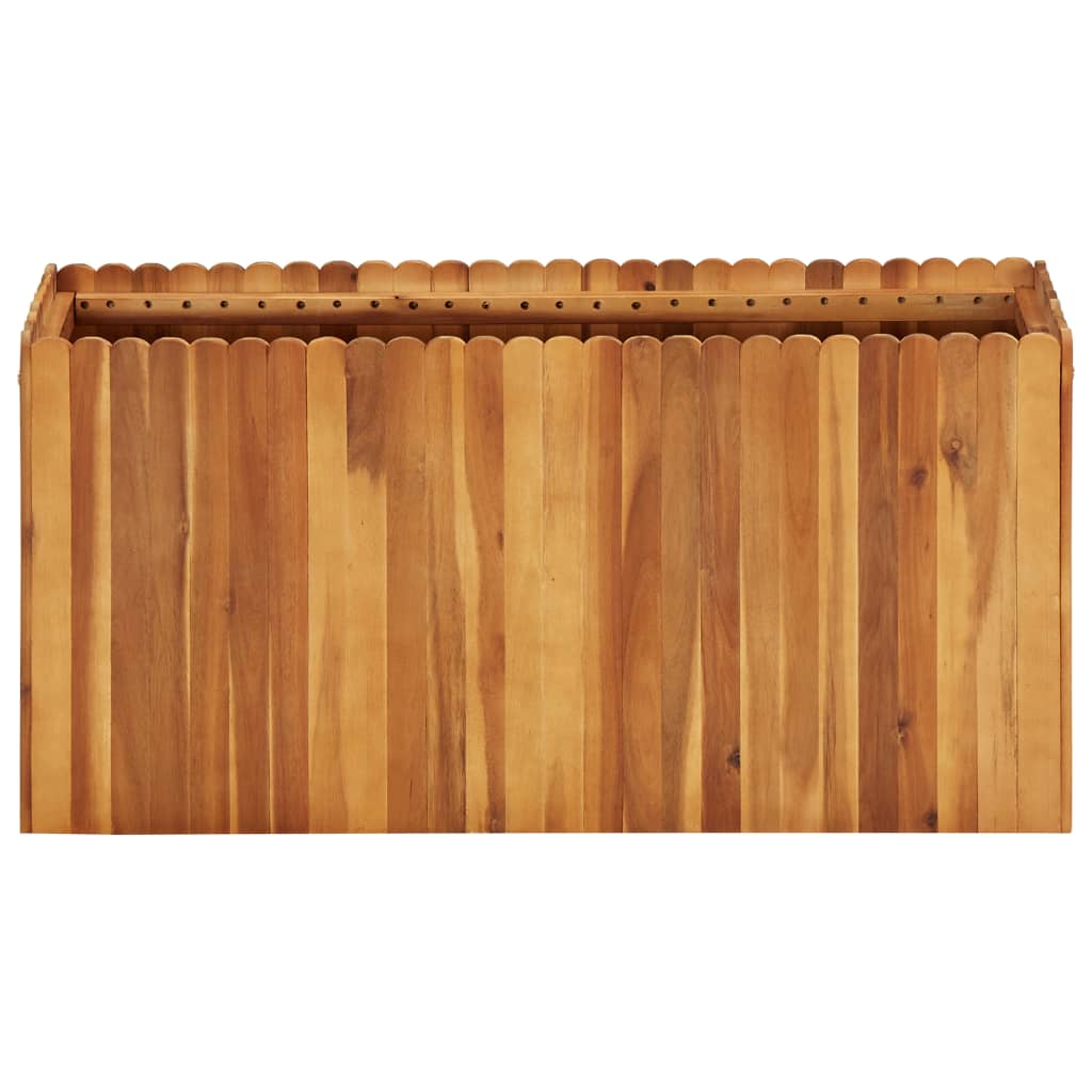 Jardinera elevada Vidaxx 100x30x50 cm madera maciza de acacia