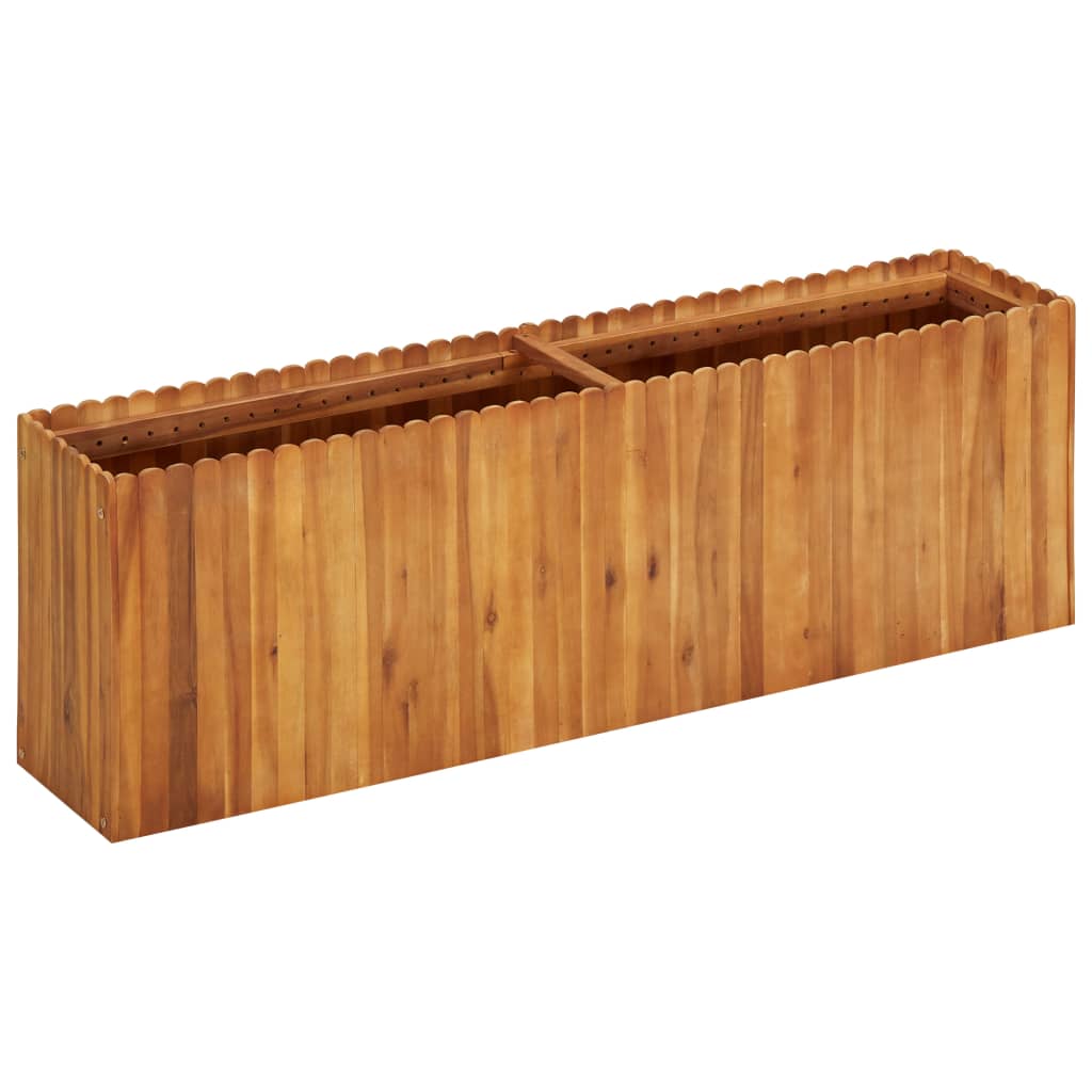 Vidaxl Planter recaudó 150x30x50 cm sólido Acaciahout