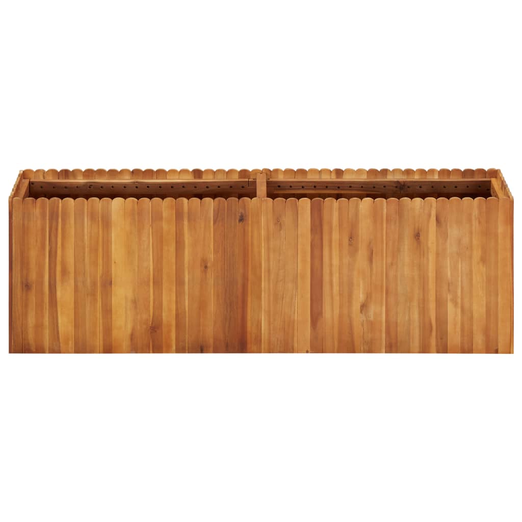 Vidaxl Planter recaudó 150x30x50 cm sólido Acaciahout