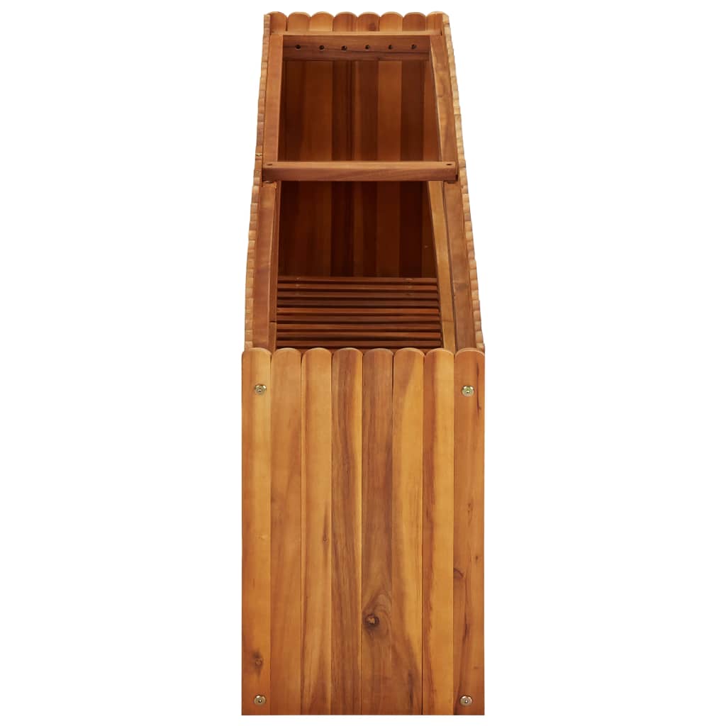 Vidaxl Planter recaudó 150x30x50 cm sólido Acaciahout