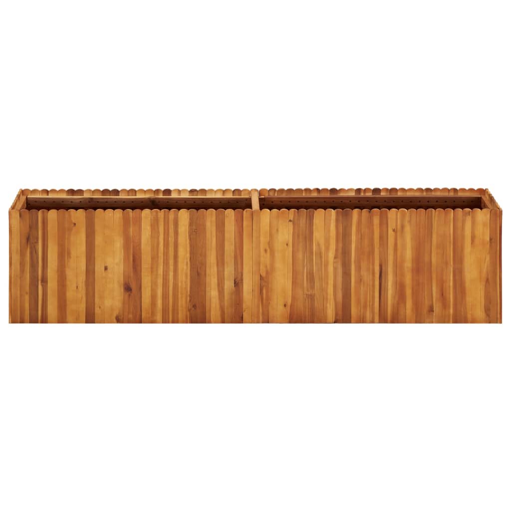 Vidaxl Planter recaudó 200x30x50 cm sólido Acaciahout