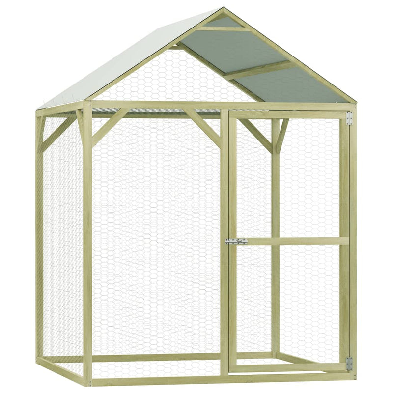 Vidaxl Chicken Coop 1.5x1.5x2 m Pino impregnado