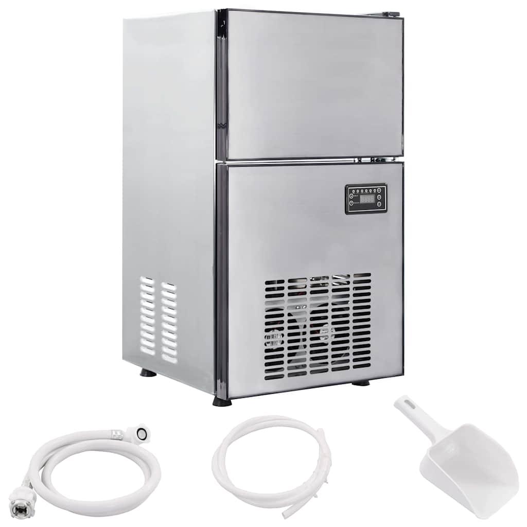 Vidaxx produttore di cubetti di ghiaccio argento 43 x 40 x 71 cm in acciaio inossidabile