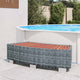 Vidaxl Splash 92x45x25 cm Poly Rattan Gris