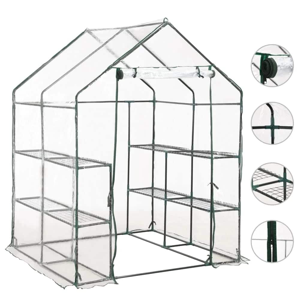 Vidaxl Tuinkas con 8 ripiani 143x143x195 cm