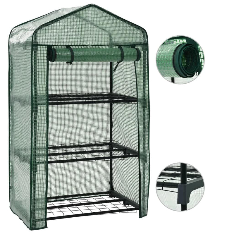 Vidaxl minikas 3-laags 69x49x125 cm