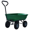 Volquete de jardín VidaXL 300 kg 75l verde