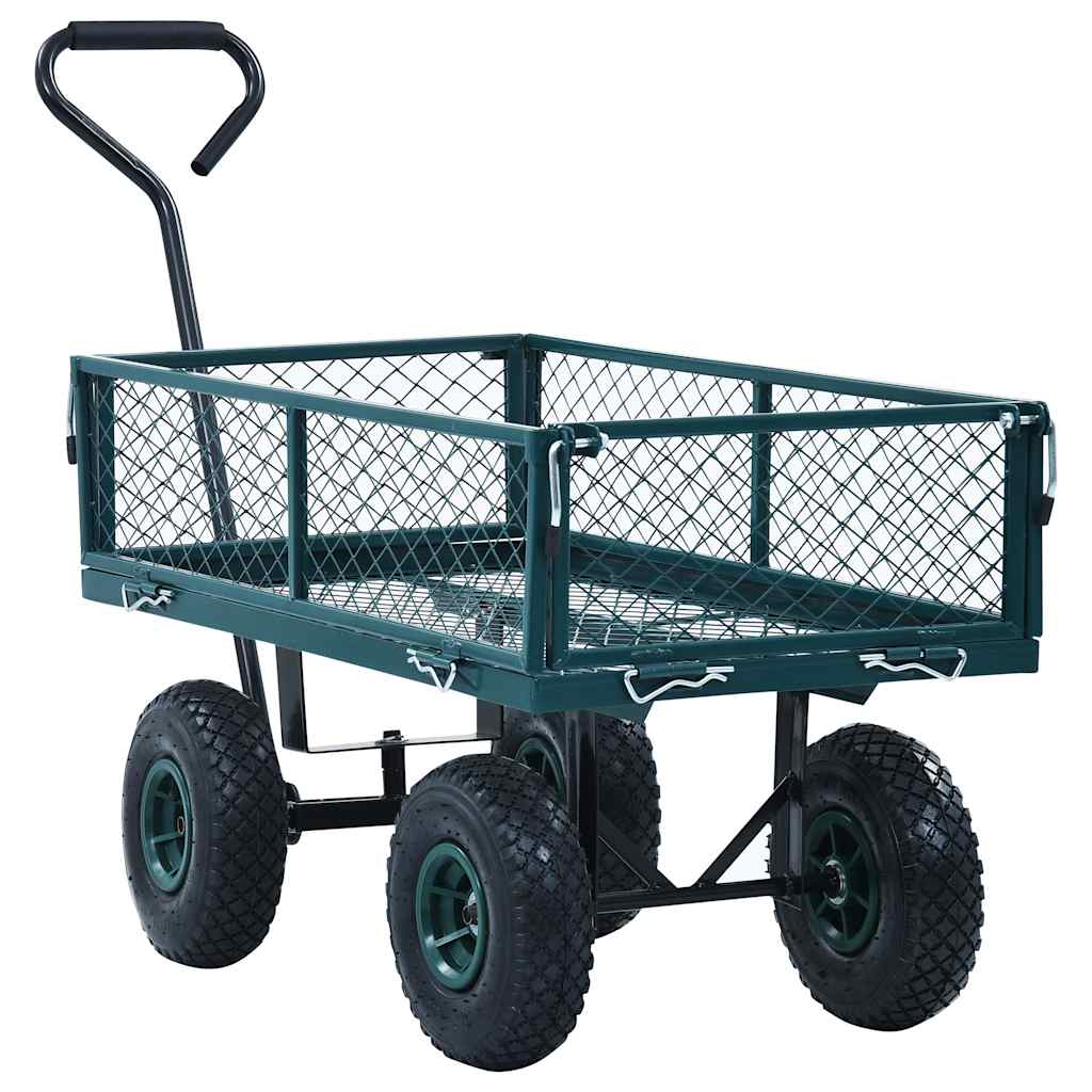 Carrello da giardino VidaXL 250 kg verde
