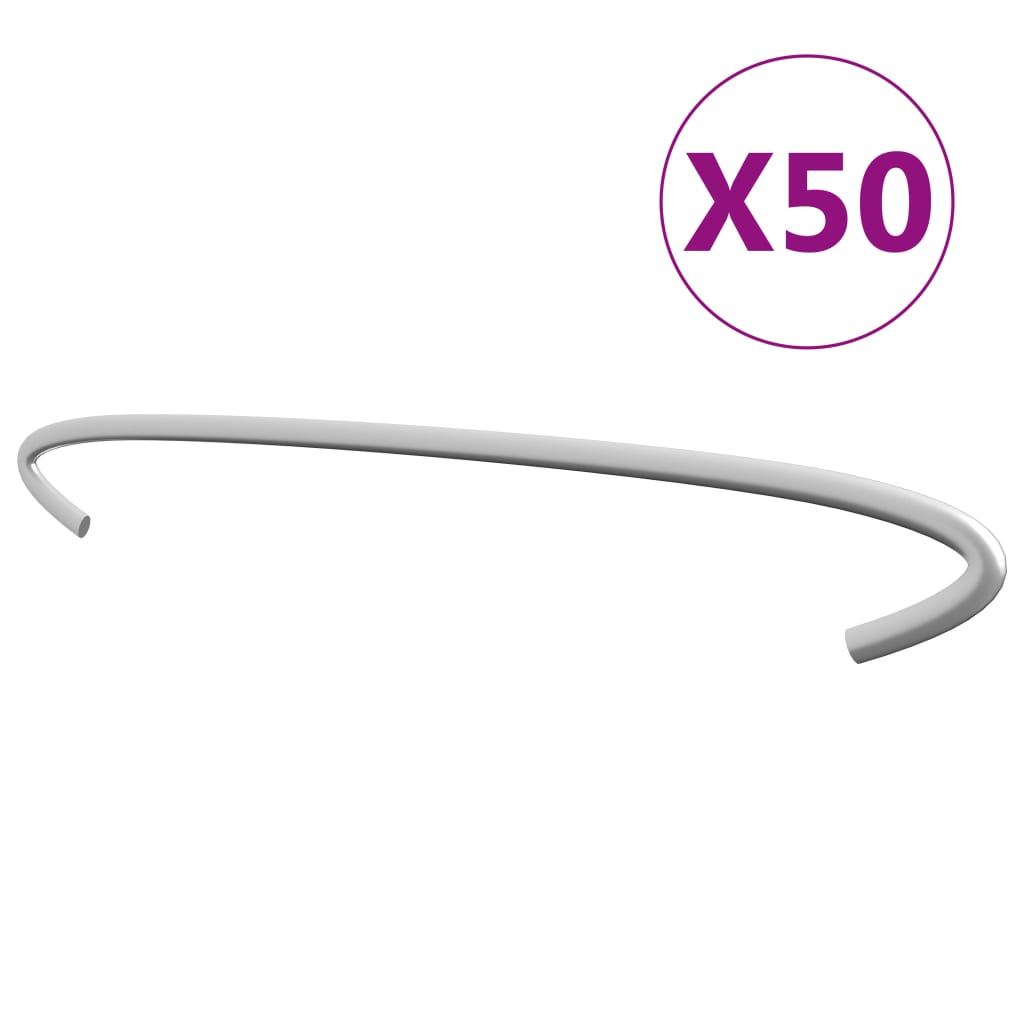 Vidaxl gabionhaken 50 st 30 cm gegalvaniseerd staal